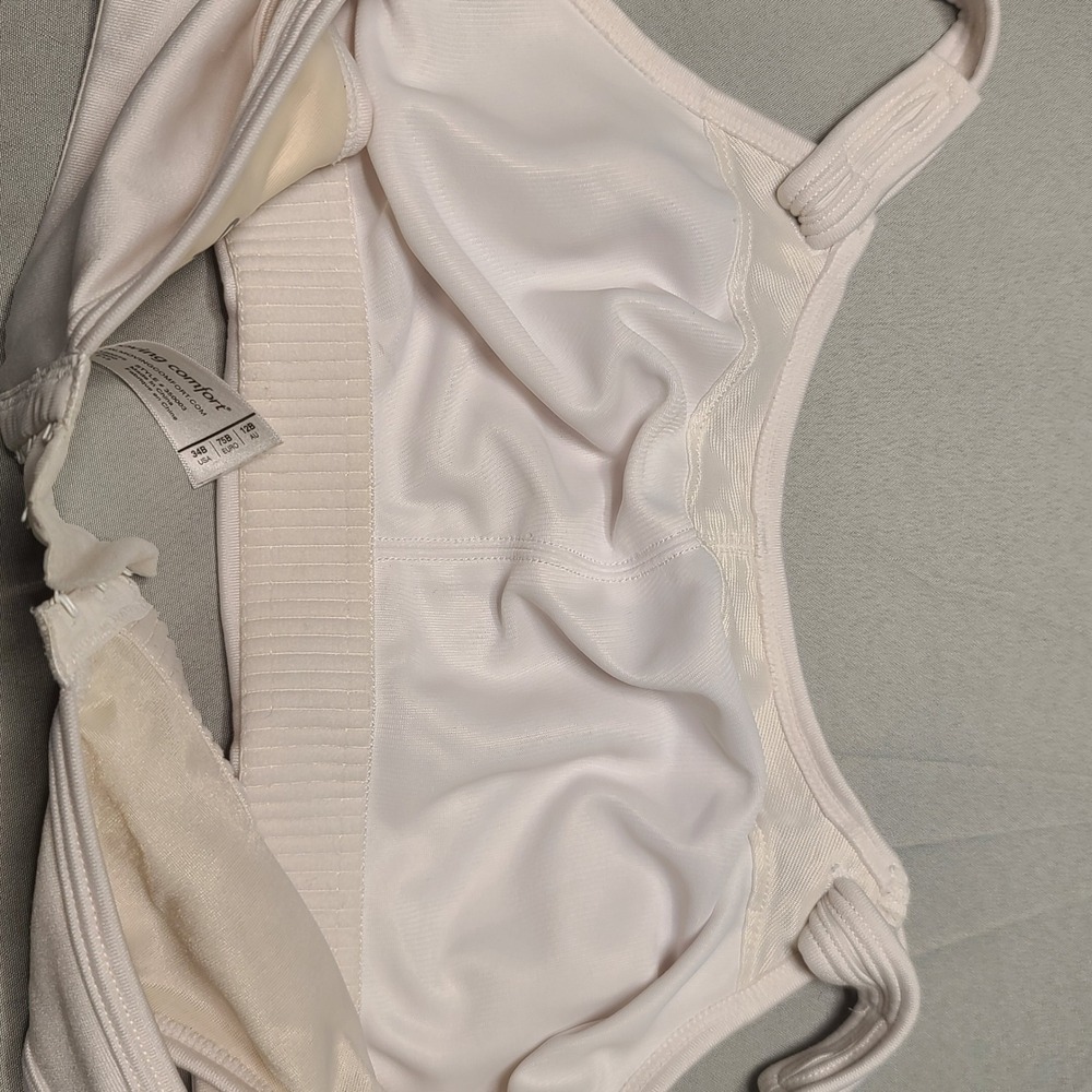 Moving Comfort Fiona Sports Bra Women 34B White High Impact Adjustable Strap - Picture 2 of 8